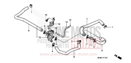 AIR INJECTION CONT. VALVE XL650VY de 2000
